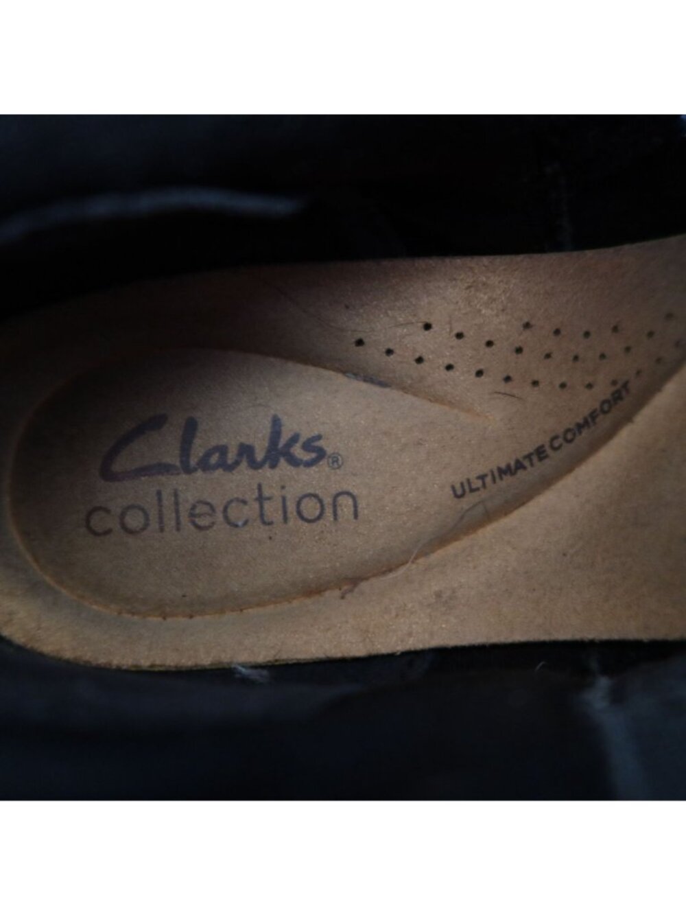 Clarks Shoes Black Leather Ankle Boots Women's Size 5.5 - Picture 4 of 12